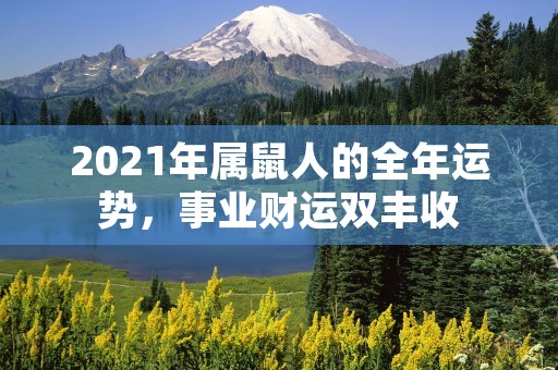 2021年属鼠人的全年运势，事业财运双丰收