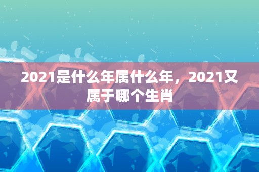 2021是什么年属什么年，2021又属于哪个生肖