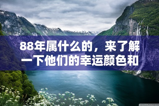 88年属什么的，来了解一下他们的幸运颜色和幸运数字