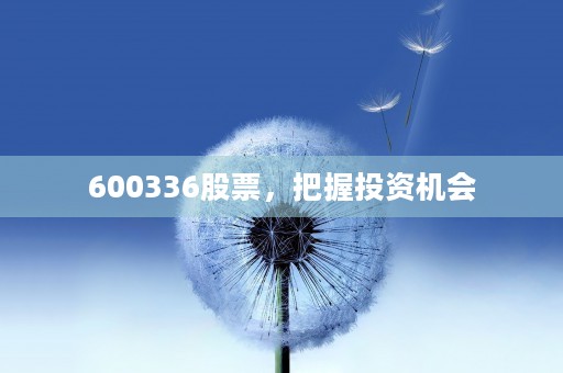 600336股票，把握投资机会