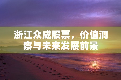 浙江众成股票，价值洞察与未来发展前景