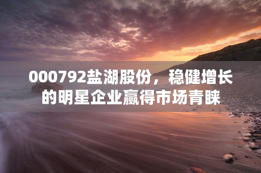 000792盐湖股份，稳健增长的明星企业赢得市场青睐