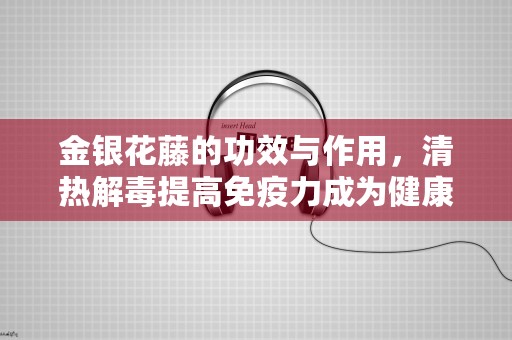 金银花藤的功效与作用，清热解毒提高免疫力成为健康生活必备