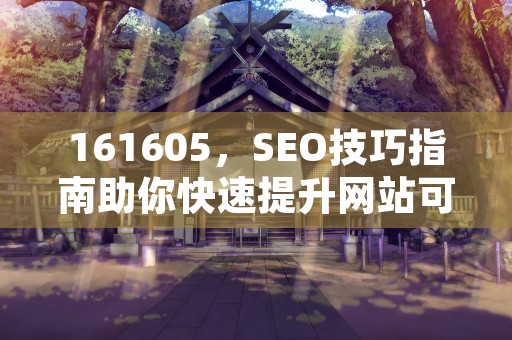 161605，SEO技巧指南助你快速提升网站可见度