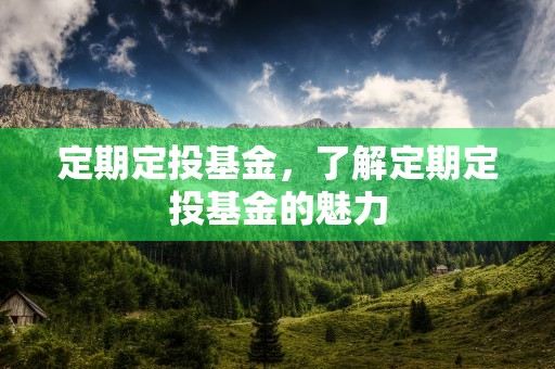 定期定投基金，了解定期定投基金的魅力