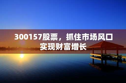 300157股票，抓住市场风口实现财富增长