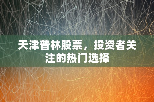 天津普林股票，投资者关注的热门选择