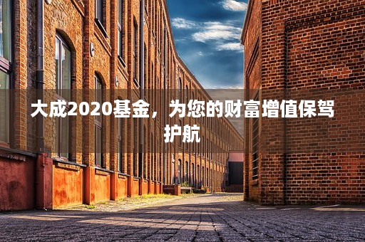 大成2020基金，为您的财富增值保驾护航