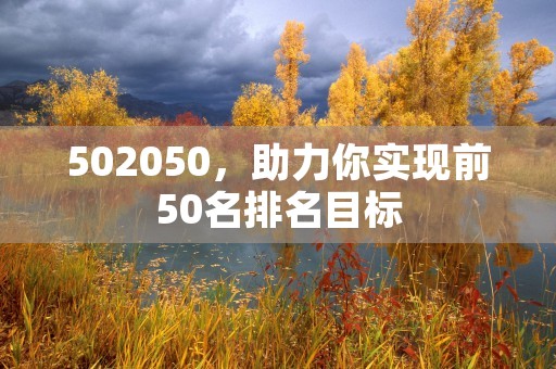 502050，助力你实现前50名排名目标