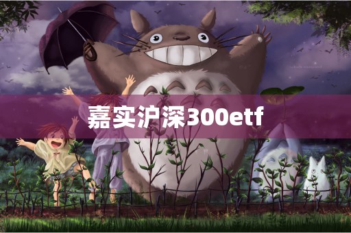 嘉实沪深300etf