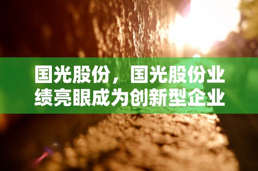 国光股份，国光股份业绩亮眼成为创新型企业领军者