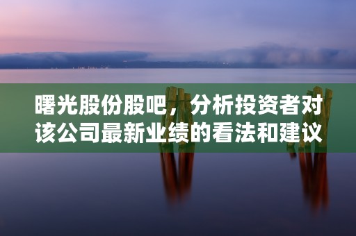 曙光股份股吧，分析投资者对该公司最新业绩的看法和建议