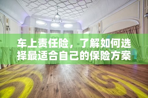 车上责任险，了解如何选择最适合自己的保险方案