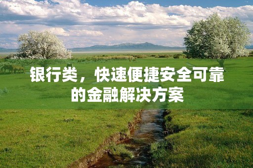 银行类，快速便捷安全可靠的金融解决方案