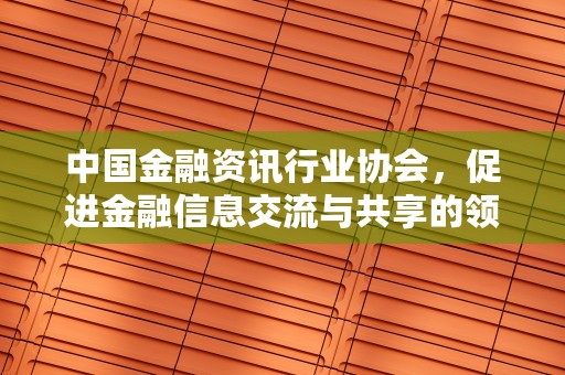 中国金融资讯行业协会，促进金融信息交流与共享的领军组织