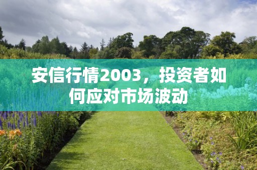 安信行情2003，投资者如何应对市场波动