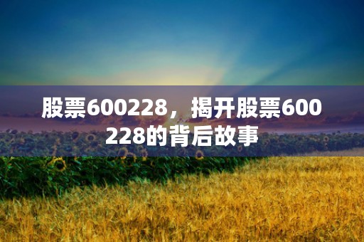 股票600228，揭开股票600228的背后故事