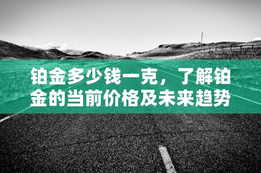 铂金多少钱一克，了解铂金的当前价格及未来趋势