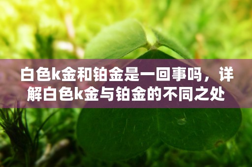 白色k金和铂金是一回事吗，详解白色k金与铂金的不同之处