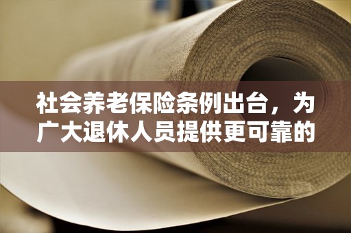 社会养老保险条例出台，为广大退休人员提供更可靠的福利保障