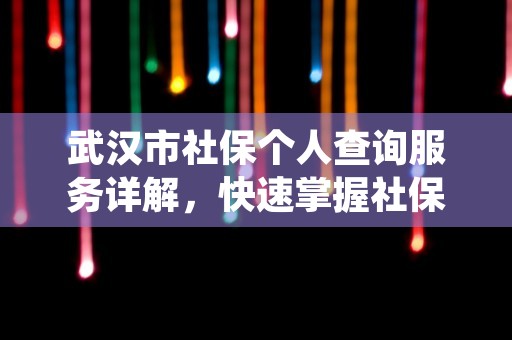 武汉市社保个人查询服务详解，快速掌握社保缴费情况