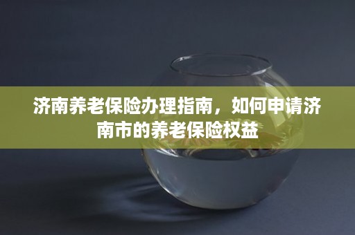 济南养老保险办理指南，如何申请济南市的养老保险权益