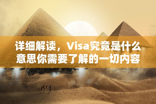 详细解读，Visa究竟是什么意思你需要了解的一切内容