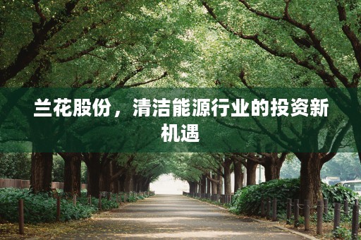 兰花股份，清洁能源行业的投资新机遇