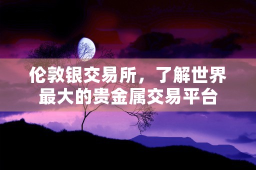 伦敦银交易所，了解世界最大的贵金属交易平台