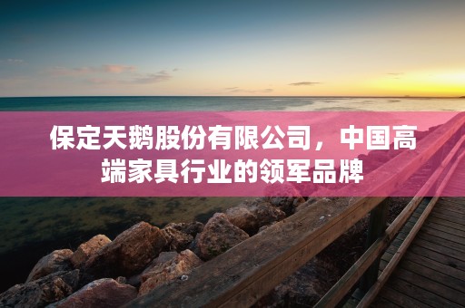 保定天鹅股份有限公司，中国高端家具行业的领军品牌