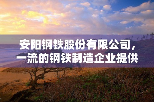 安阳钢铁股份有限公司，一流的钢铁制造企业提供高质量产品和服务