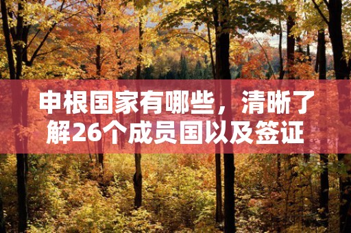 申根国家有哪些，清晰了解26个成员国以及签证要求