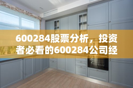 600284股票分析，投资者必看的600284公司经营状况和前景展望