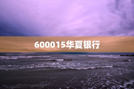 600015华夏银行