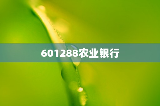 601288农业银行