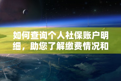 如何查询个人社保账户明细，助您了解缴费情况和权益变动