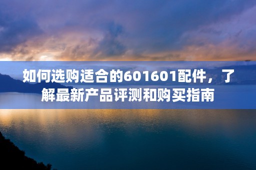 如何选购适合的601601配件，了解最新产品评测和购买指南