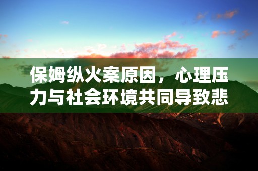 保姆纵火案原因，心理压力与社会环境共同导致悲剧发生