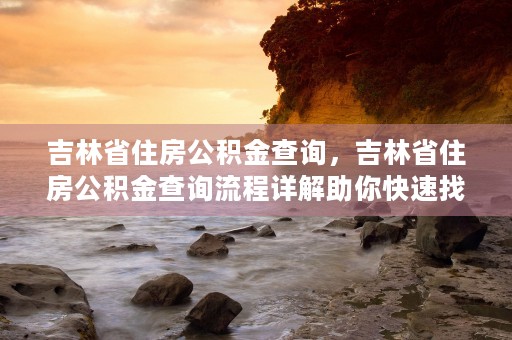 吉林省住房公积金查询，吉林省住房公积金查询流程详解助你快速找到所需信息