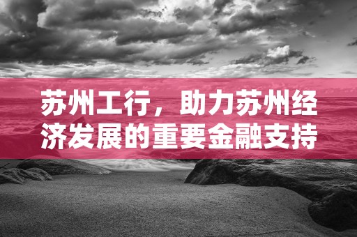 苏州工行，助力苏州经济发展的重要金融支持