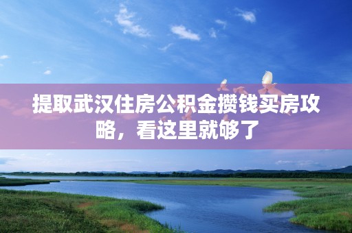 提取武汉住房公积金攒钱买房攻略，看这里就够了