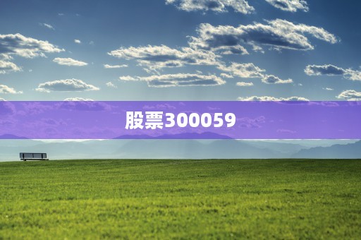 股票300059