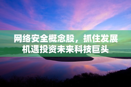 网络安全概念股，抓住发展机遇投资未来科技巨头