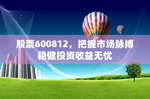 股票600812，把握市场脉搏稳健投资收益无忧