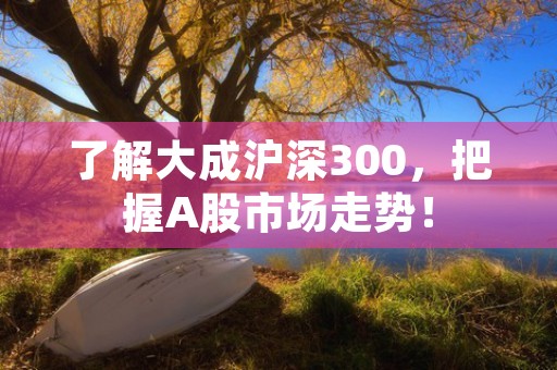 了解大成沪深300，把握A股市场走势！