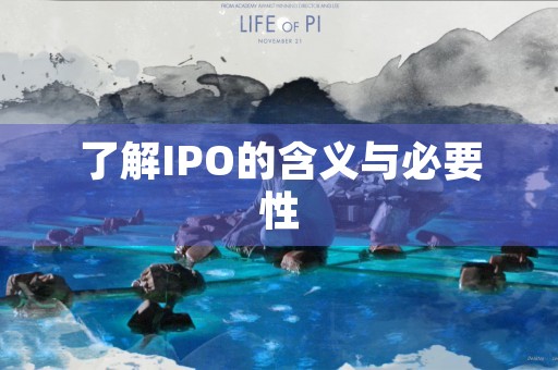 了解IPO的含义与必要性