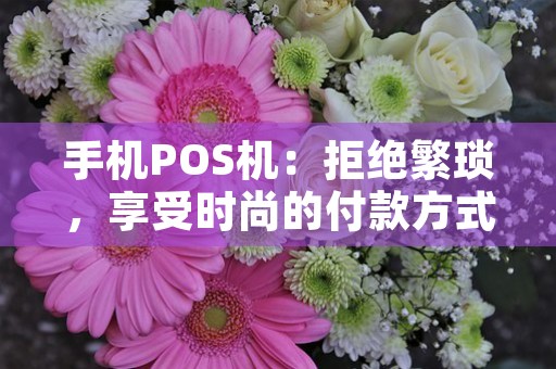 手机POS机：拒绝繁琐，享受时尚的付款方式！