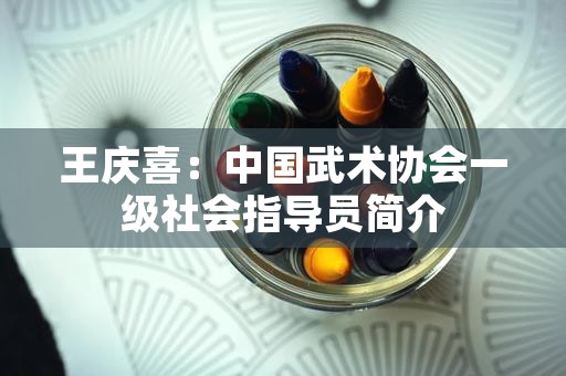 王庆喜：中国武术协会一级社会指导员简介