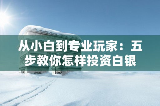 从小白到专业玩家：五步教你怎样投资白银