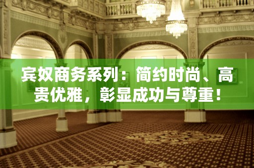 宾奴商务系列：简约时尚、高贵优雅，彰显成功与尊重！